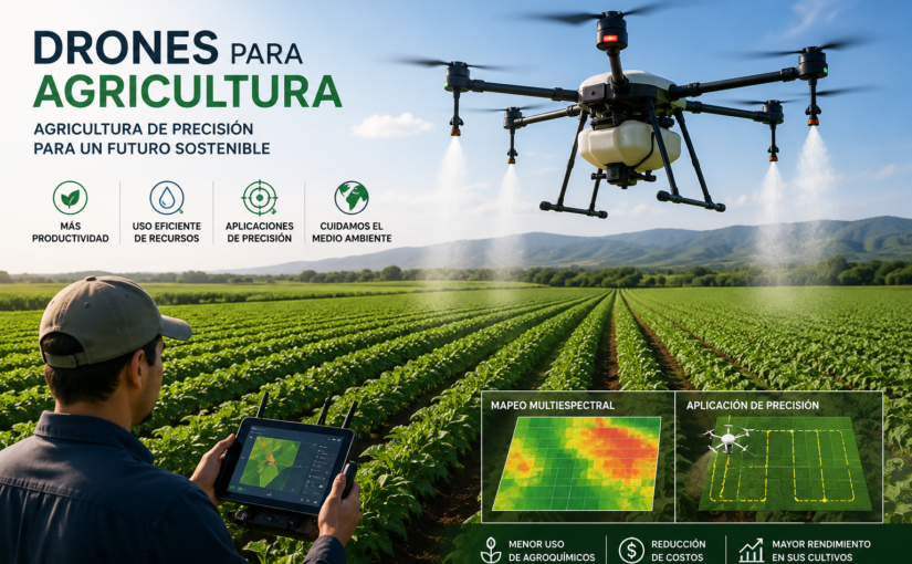 Drones para agricultura: la tecnología que impulsa una agricultura sostenible y de precisión